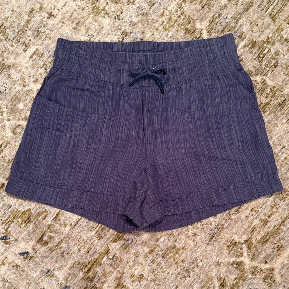 Athleta Cabo Linen Textured Shorts 4” Women’s Size 2